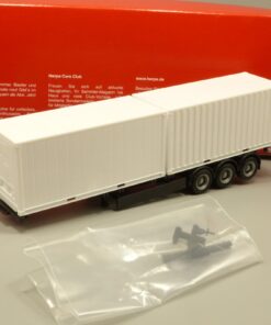 Herpa 1:87 076494-002 Containerauflieger 3-achs neutral in OVP EX4350
