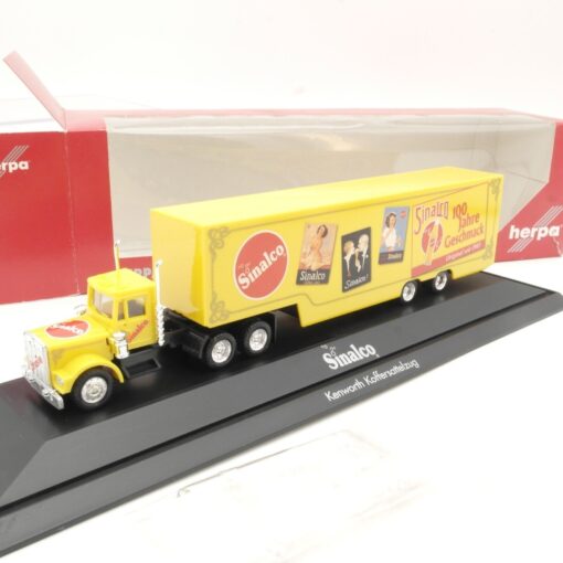 Herpa 1:87 120708 Kenworth Koffersattelzug Sinalco in OVP QR9679