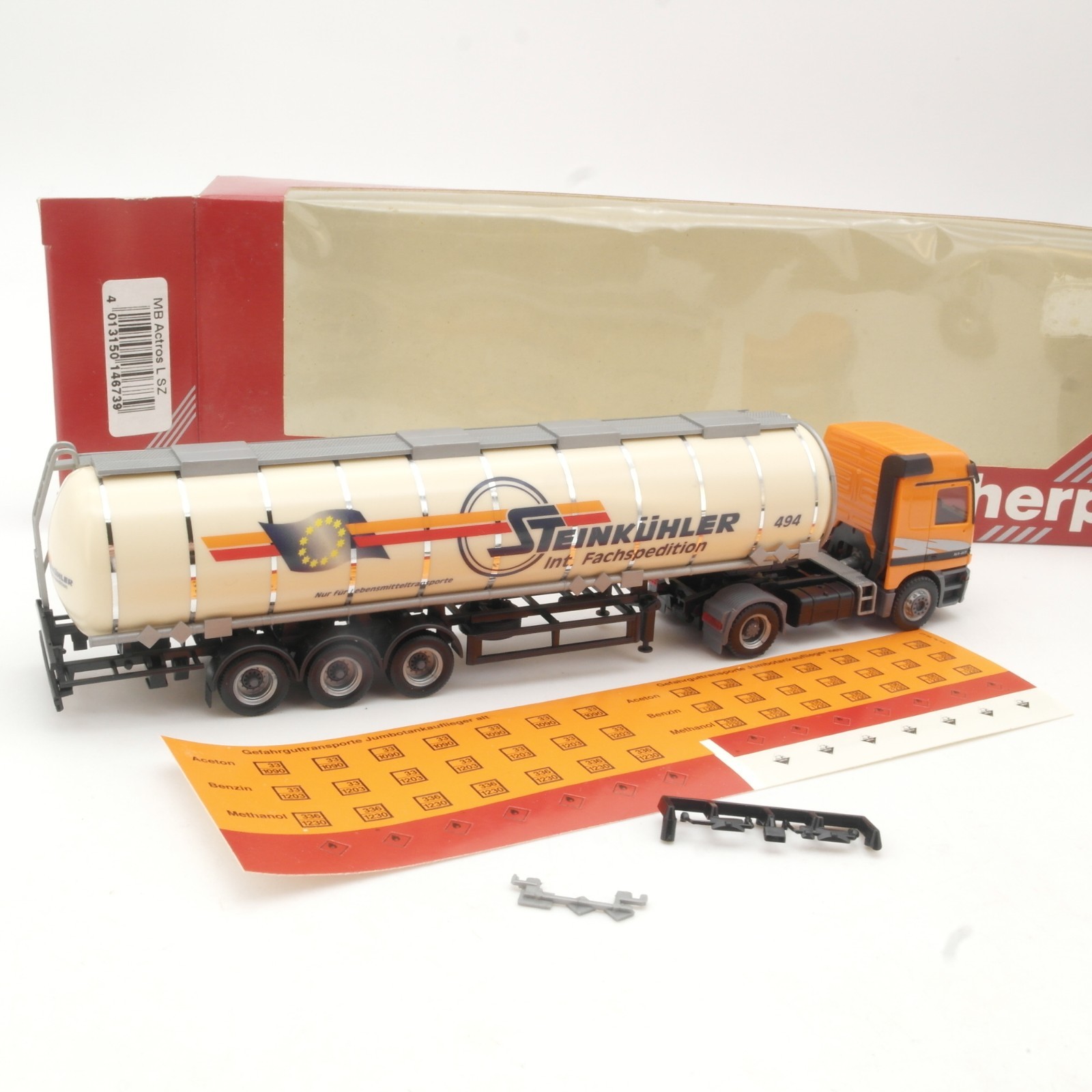 Herpa 1:87 146739 MB Actros L Tanksattelzug Steinkühler in OVP RR5400 – Bild 3