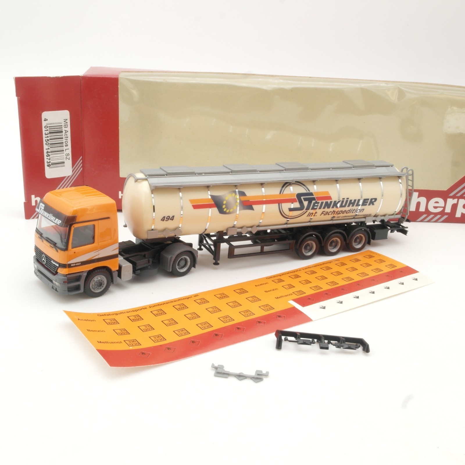 Herpa 1:87 146739 MB Actros L Tanksattelzug Steinkühler in OVP RR5400