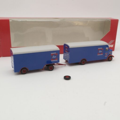 Herpa 1:87 150248 MAN 750L Koffer-Hängerzug Riwa Transporte in OVP QR6211 – Bild 3