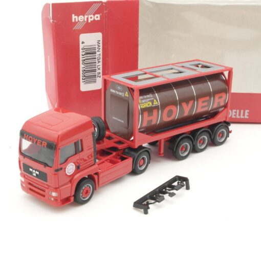 Herpa 1:87 150521 MAN TGA LX Tankcontainer-Sattelzug Hoyer in OVP QR7693