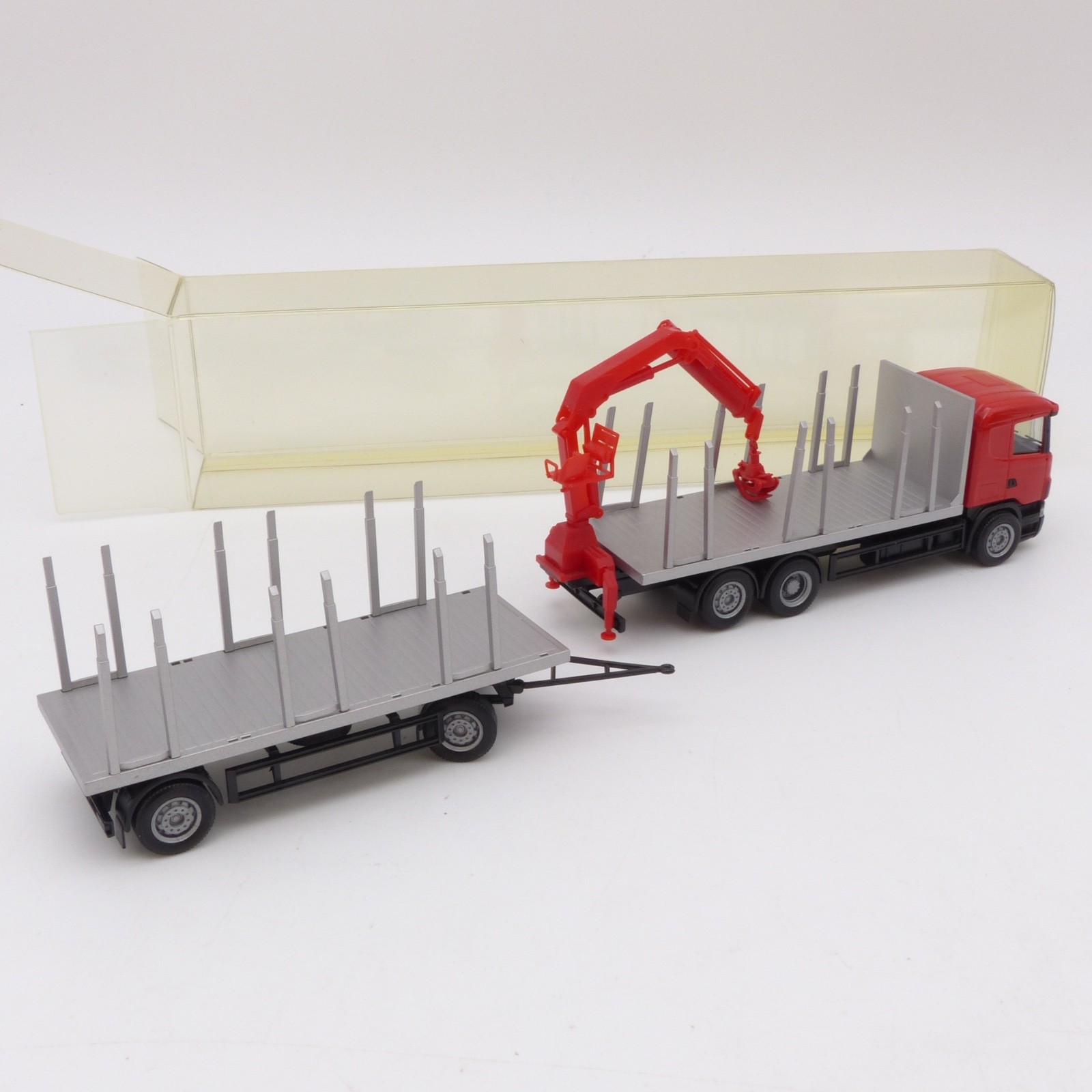 Herpa 1:87 150705 Scania R470 Rungen-Hängerzug mit Ladekran in EVP EX8412 – Bild 3