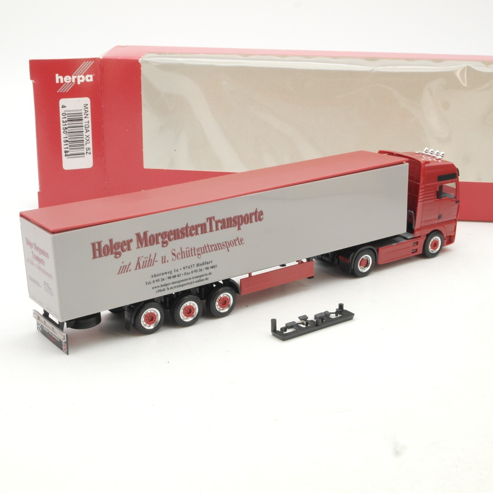 Herpa 1:87 151184 MAN TGA XXL Sattelzug Holger Morgenstern in OVP RG9984 – Bild 3