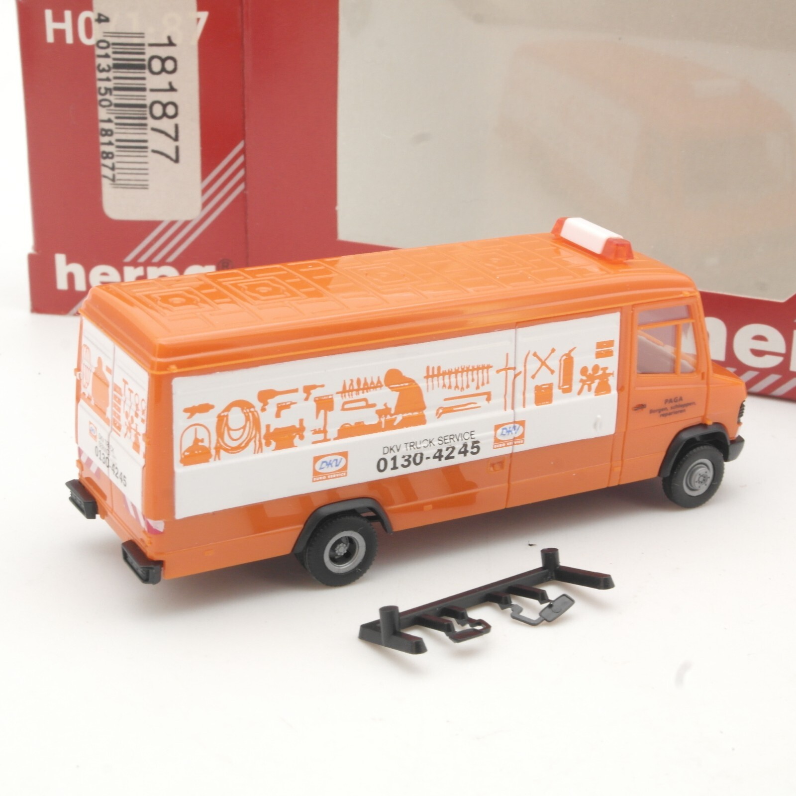 Herpa 1:87 181877 MB T2 Kastenwagen DKV Truck Service in OVP QR7497 – Bild 3