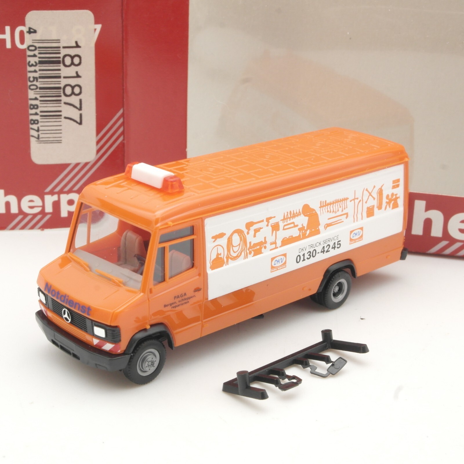 Herpa 1:87 181877 MB T2 Kastenwagen DKV Truck Service in OVP QR7497