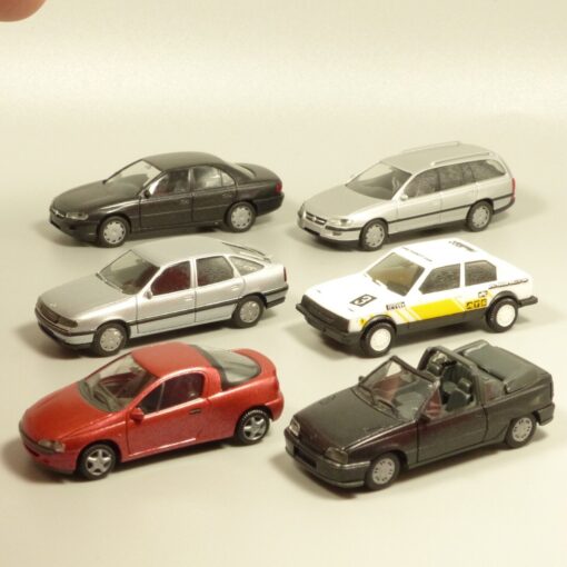Herpa 1:87 6er-Pack diverse Opel PKW Modelle in Tüte siehe Bilder o. EX5031
