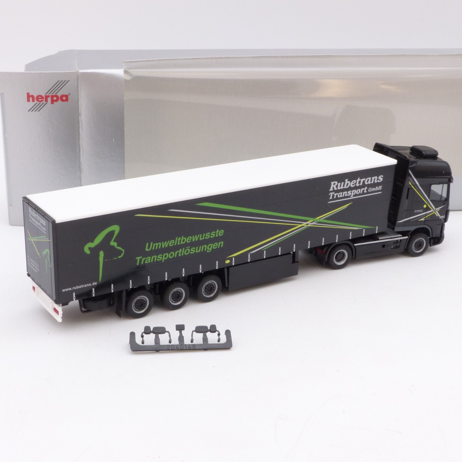Herpa 1:87 DAF XF Sattelzug Rubetrans Transport GmbH - rar, in OVP EX789 – Bild 3