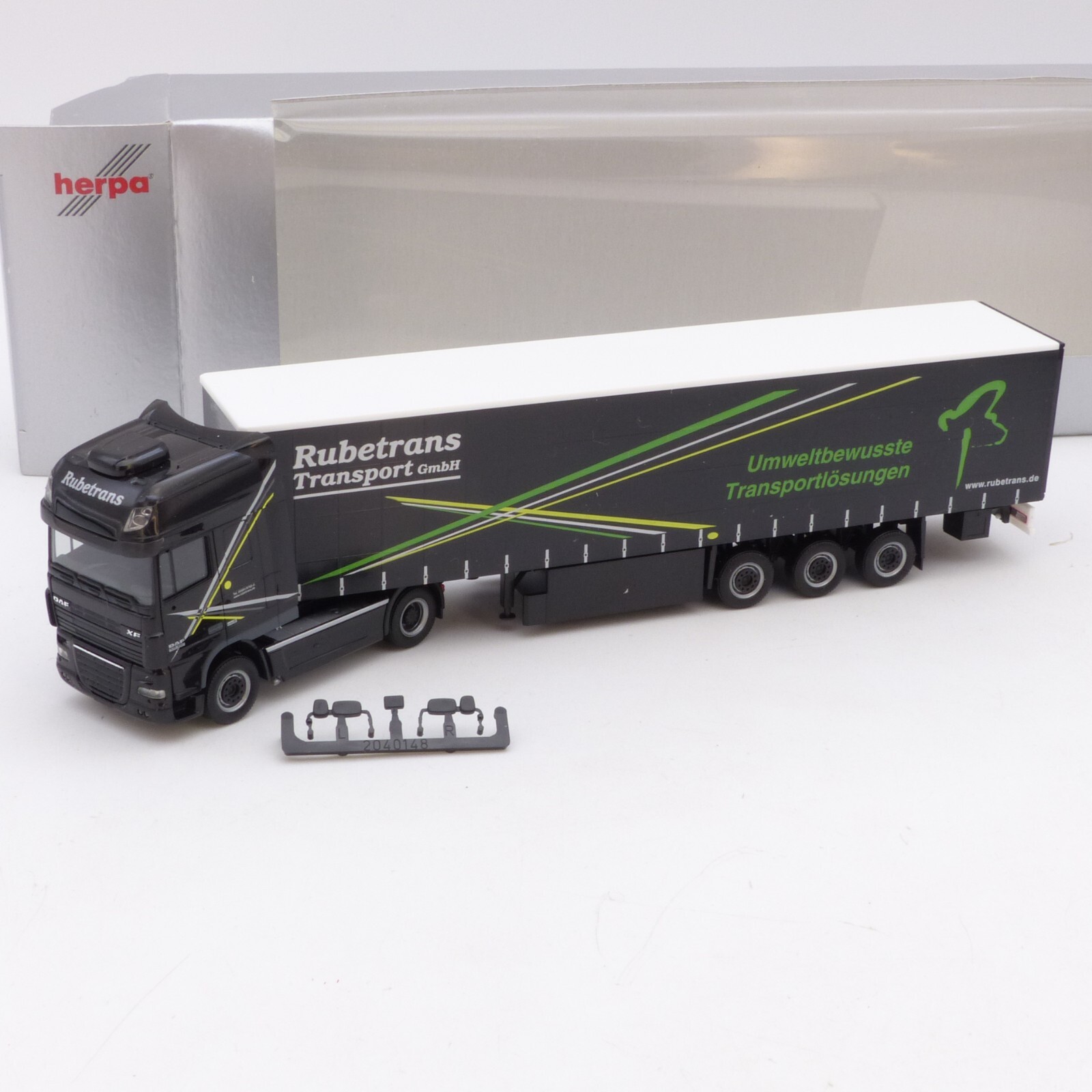 Herpa 1:87 DAF XF Sattelzug Rubetrans Transport GmbH - rar, in OVP EX789