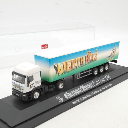 Herpa 1:87 Iveco Sattelzug Werth Holz Edition 94 in PC Box RG1722