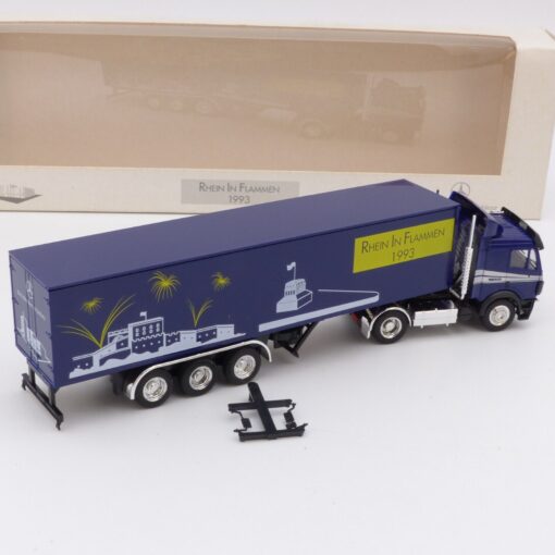 Herpa 1:87 Mercedes SK Sattelzug Rhein in Flammen 1993 in OVP EX3543 – Bild 3