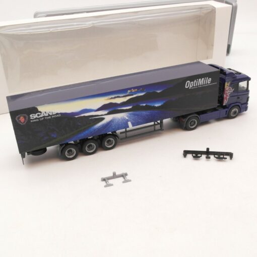 Herpa 1:87 Scania Sattelzug OptiMile Werbemodell in OVP RI6451 – Bild 3