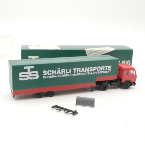 Herpa 1:87 Werbemodell MB SK Sattelzug TSS Schärli Transporte KG in OVP RR612 – Bild 3