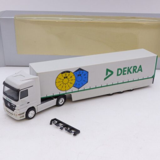 Herpa 1:87 Werbemodell: Mercedes Benz Actros Sattelzug DEKRA, in OVP EB7650
