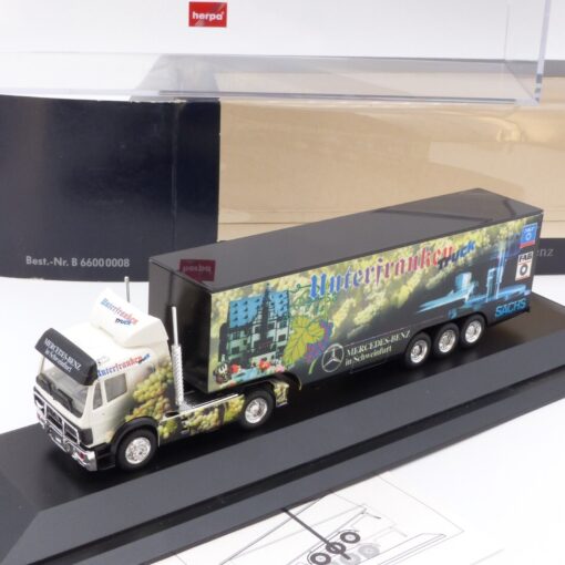 Herpa 1:87 Werbemodell Mercedes SK Sattelzug Unterfranken Truck in OVP EX3458