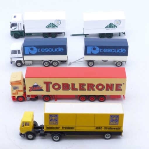 Herpa etc. 1:87 4er-Pack divers LKW Modelle siehe Bilder in Tüte EX7405