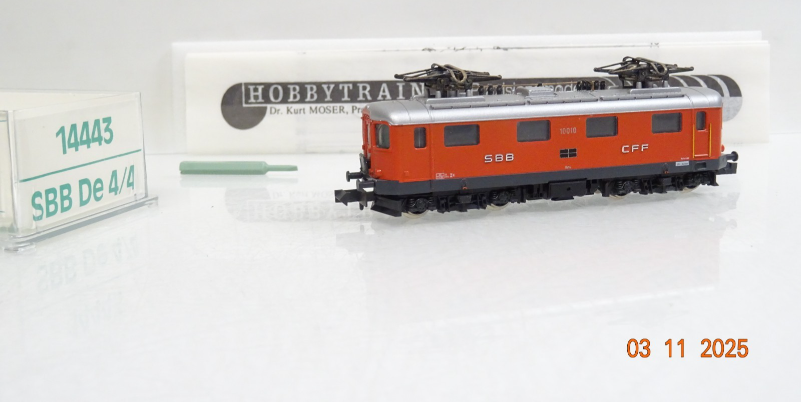Hobbytrain N 14443 Schweiz E-Lok De 4/4 10010 der SBB in OVP JL4096