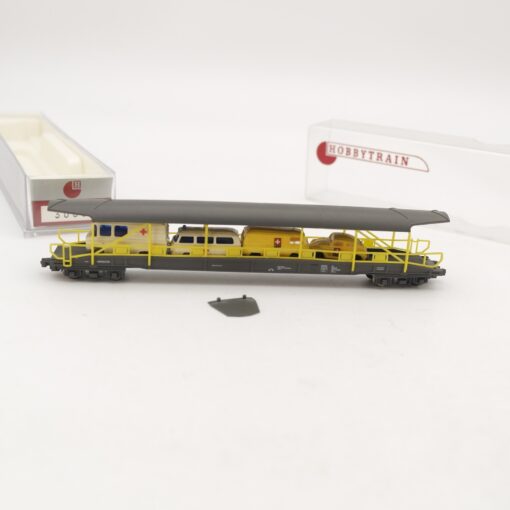 Hobbytrain N 30003 Autoverladewagen mit 4 Fahrzeugen der BLS in OVP RR2120 – Bild 5