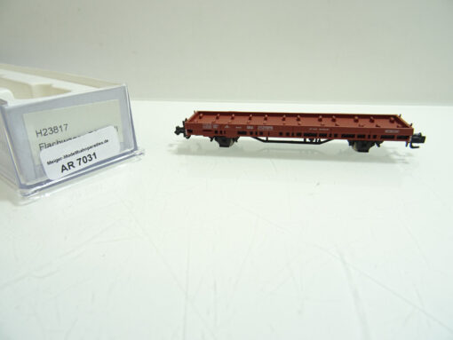 Hobbytrain N H23817 Flachwagen ohne LKW der DB  Ep III in OVP AR7031