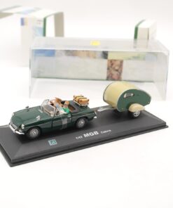 Hongwell 1:43 MGB Cabrio mit Wohnwagen in OVP RR2074