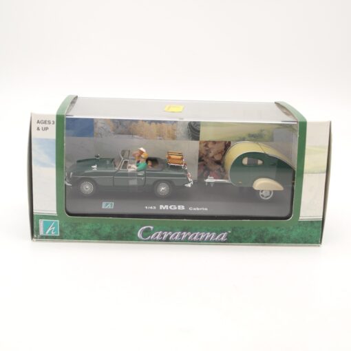 Hongwell 1:43 MGB Cabrio mit Wohnwagen in OVP RR2074 – Bild 5