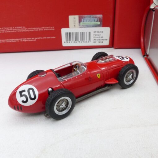 Hot Wheels 1:43 SF09/59 Ferrari Dino 246 #50 Monaco GP 1959 in OVP EX7735 – Bild 3