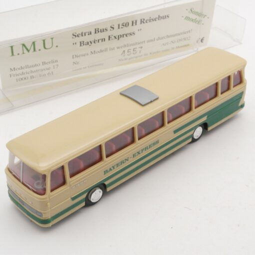 I.M.U. / IMU 1:87 09502 Setra Bus S 150 H Reisebus Bayern Express in OVP EA2557