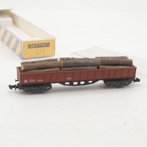 Ibertren N offener Güterwagen mit Ladung Holz in EVP RR4125 – Bild 3