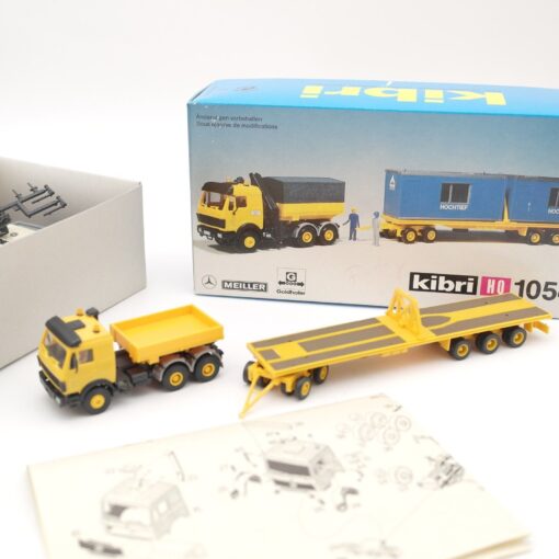 Kibri H0 10542 MB Hängerzug mit Container Hochtief, siehe Foto in OVP QR8904 – Bild 3