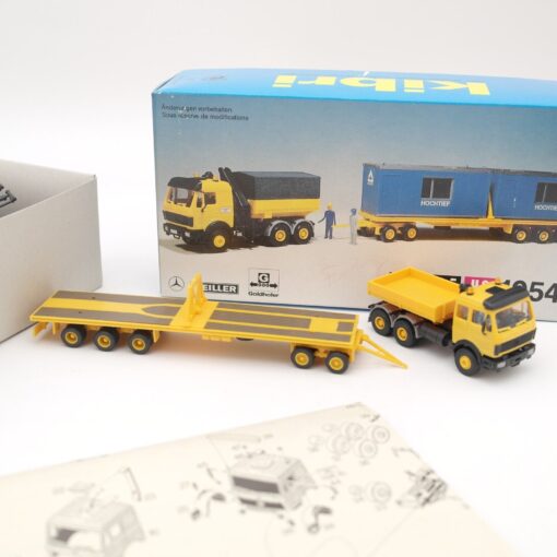 Kibri H0 10542 MB Hängerzug mit Container Hochtief, siehe Foto in OVP QR8904 – Bild 4