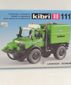 Kibri H0 11124 Bausatz Unimog mit Gülletank neuwertig in OVP LE4123