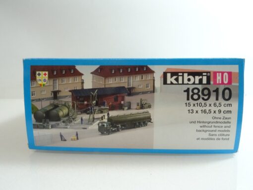 Kibri H0 189108 Bausatz Treibstofflager mit LKW neuwertig in OVP QR4306 – Bild 3