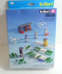 Kibri H0 8608 Bausatz Ausgestaltungsset Rund um den Wochenmarkt in OVP QR4473