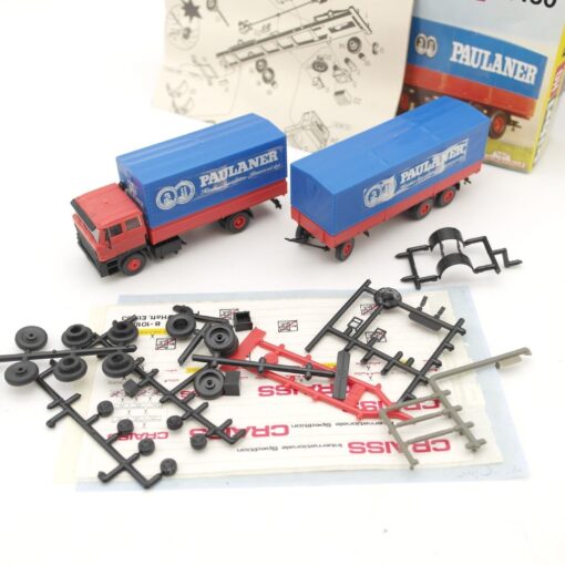 Kibri H0 B-10180 Bausatz Planen-Hängerzug Paulaner in OVP QR8902 – Bild 4