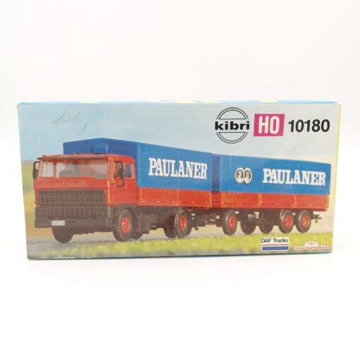 Kibri H0 B-10180 Bausatz Planen-Hängerzug Paulaner in OVP QR8902