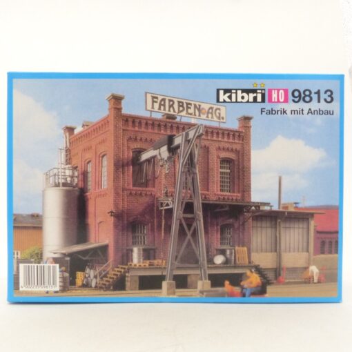 Kibri H0 Bausatz 9813 Fabrik mit Anbau Farben AG in ungeöffneter OVP EX5222