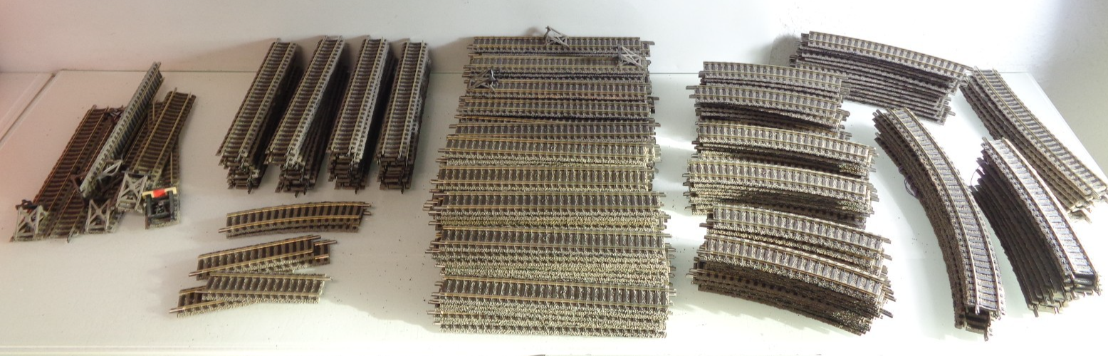 Konvolut Fleischmann H0 Profi Gleis ca. 250 tlg siehe Foto PK2070 o.