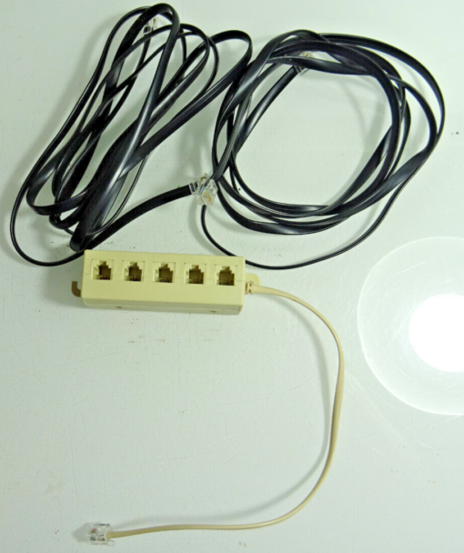 Konvolut Telefonkabel und Verteiler 3tlg. siehe Foto CK752 o.