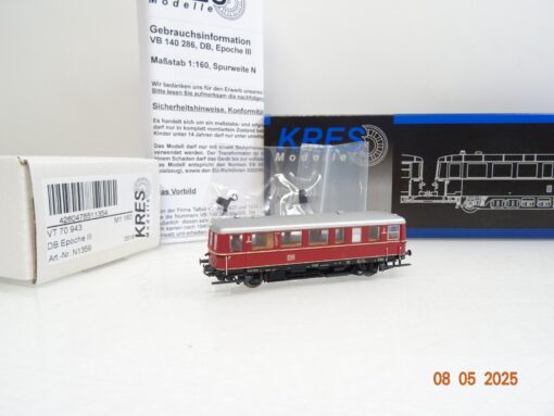Kres N N1359 Dieseltriebwagen VT 70 943 der DB Digital in OVP JL602