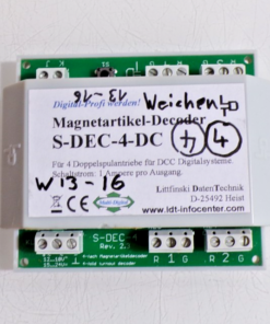 LDT S-DEC-4-DC Magnetartikel-Decoder mit Gehäuse siehe Foto PK2858 o.