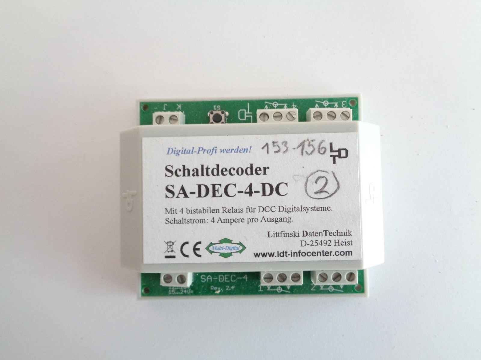 LDT S-DEC-4-DC Schaltdecoder mit Gehäuse siehe Foto PK2833 o.