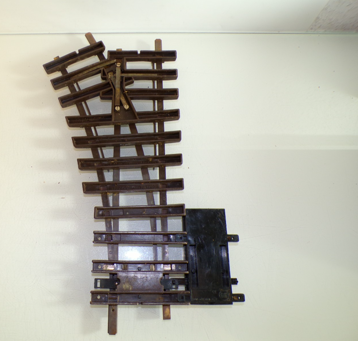 LGB Spur G 1205 Weiche rechts mit Antrieb siehe Foto in OVP PK2310 – Bild 4