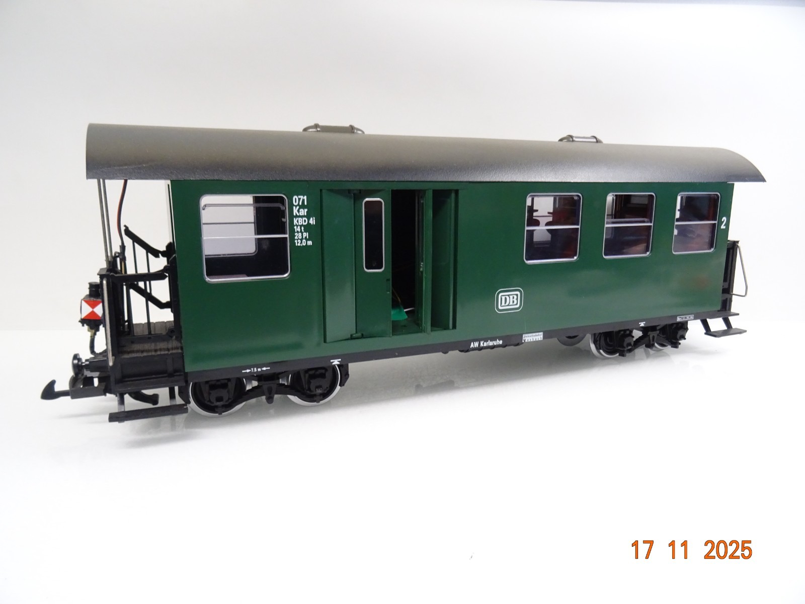 LGB Spur G 3071 Personenwagen mit Gepäckabteil Digital beleuchtet in OVP JL4560 – Bild 4