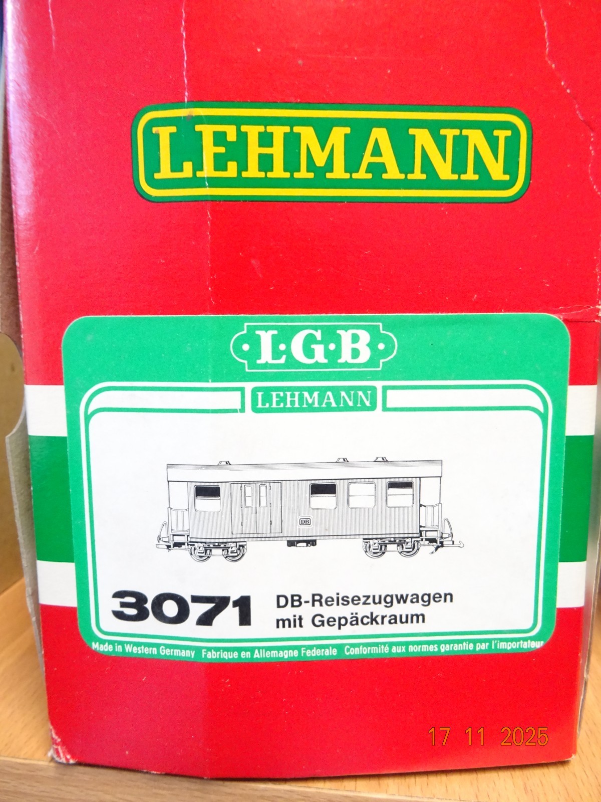 LGB Spur G 3071 Personenwagen mit Gepäckabteil Digital beleuchtet in OVP JL4560 – Bild 6