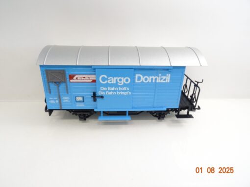 LGB Spur G 4127 Gedeckter Güterwagen "Cargo Domizil" RhB in OVP PK233