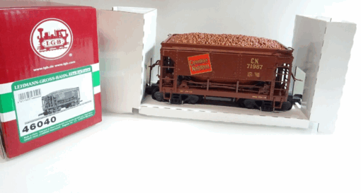 LGB Spur G 46040  Güterwagen Canadian National mit Ladung neuwertig in OVP TF119