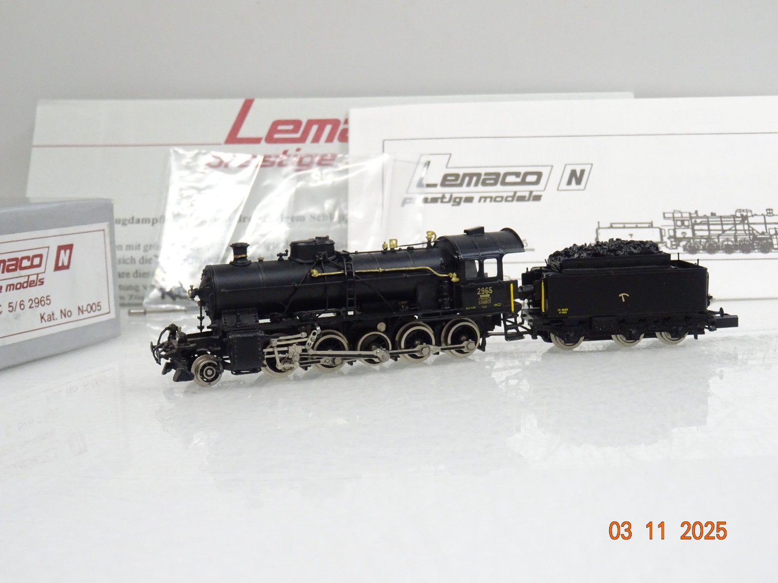 Lemaco N N-005 Schweiz Dampflok C 5/6 2965 der SBB in OVP JL4026