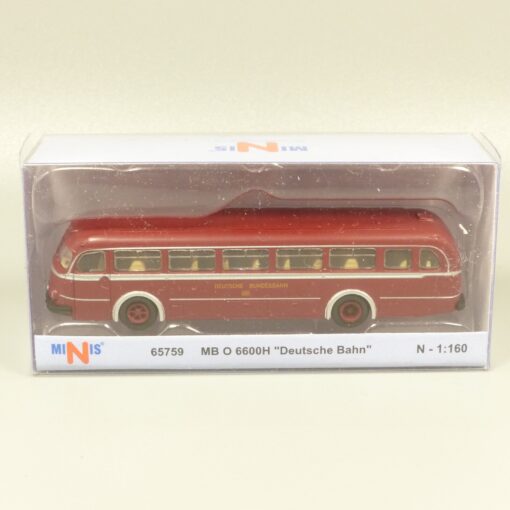 Lemke Minis 1:160 65759 MB O 6600H Überlandbus Deutsche Bahn in OVP EX6188 – Bild 4