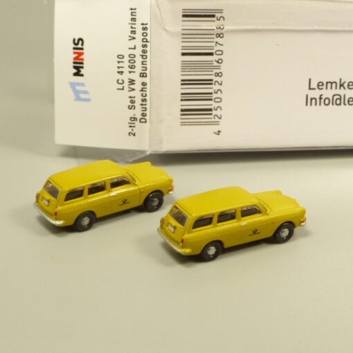 Lemke Minis 1:160 LC4110 VW 1600 L Variant Deutsche Bundespost in OVP EX6163 – Bild 3