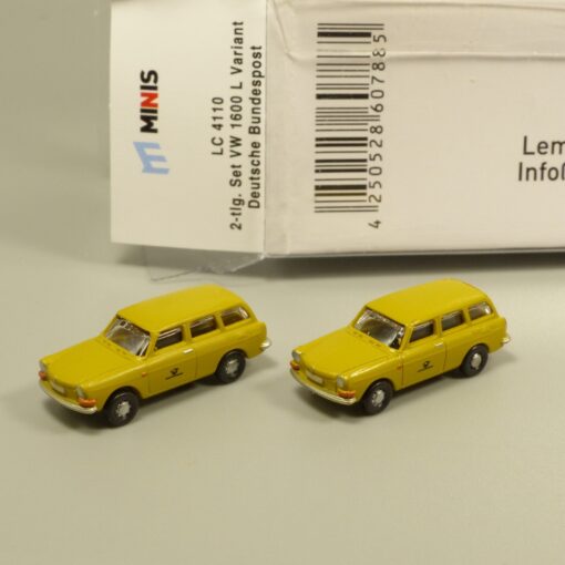 Lemke Minis 1:160 LC4110 VW 1600 L Variant Deutsche Bundespost in OVP EX6163